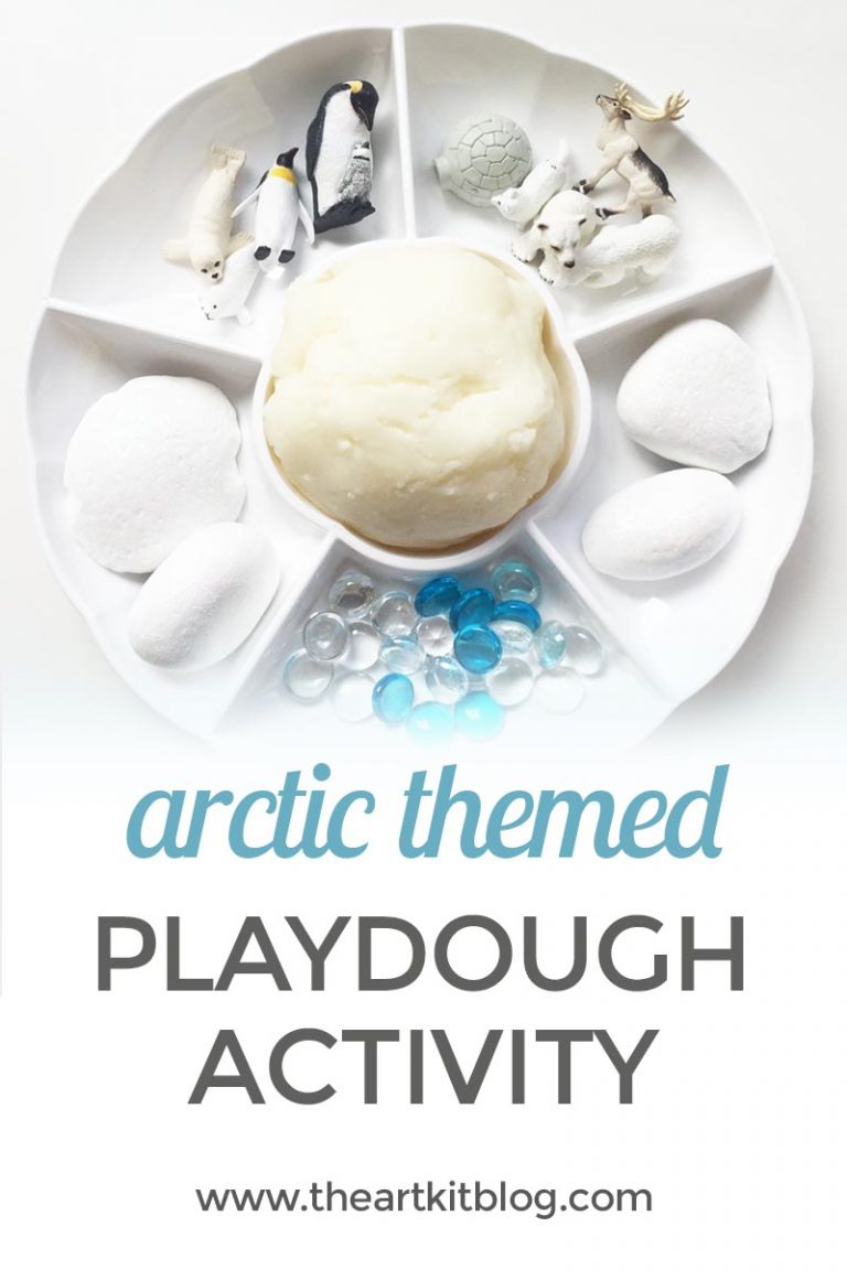 Arctic Playdough Activity INVITATION TO PLAY or Kids by The Art Kit Blog