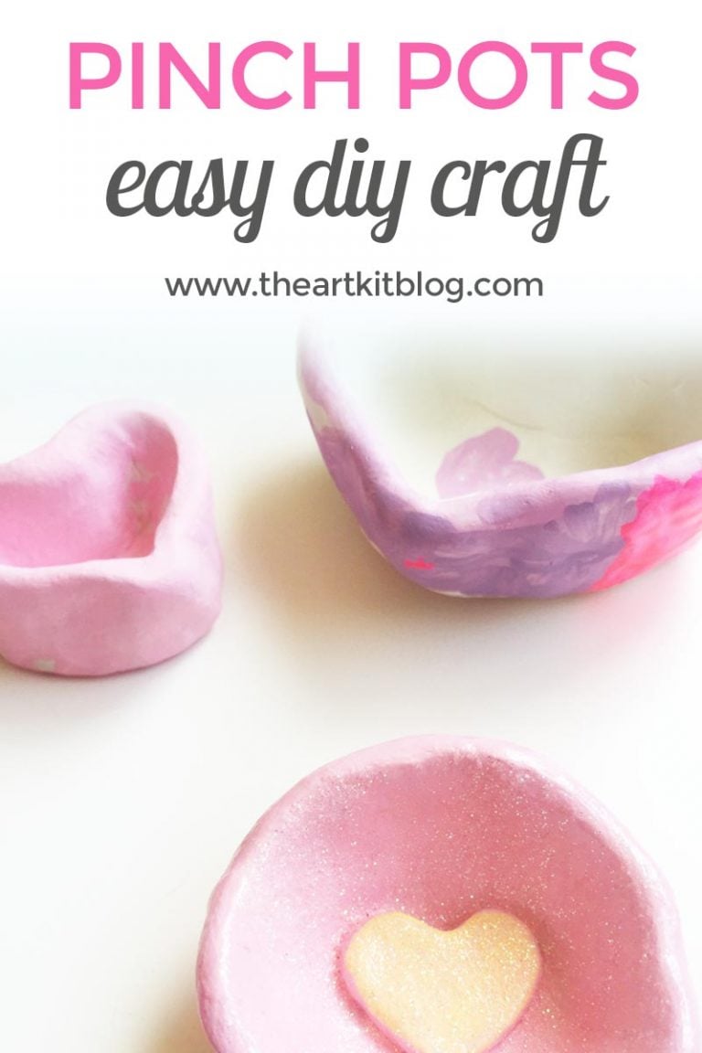 Click here to learn more about our pinch pots craft activity on the art kit blog