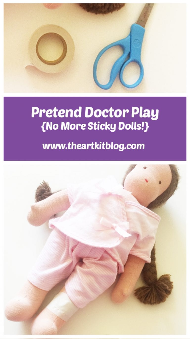 Pin for later, visit the blog today! Playing doctor with bandages that don't leave sticky residue!