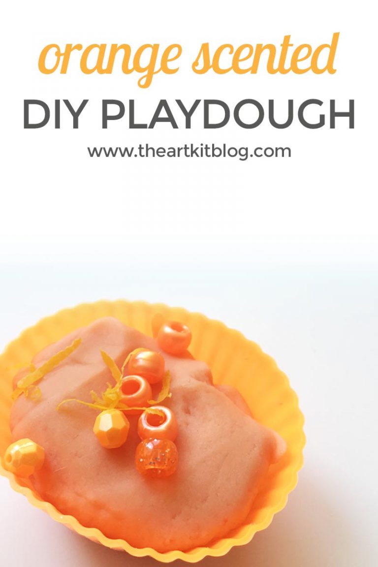 Orange-Scented Playdough {With Orange Zest Mix-Ins}