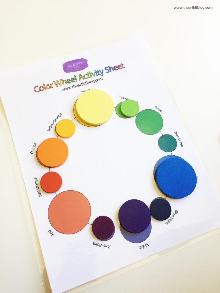 color-wheel-activity-sheets-printable-the-art-kit-pinterest - The Art Kit