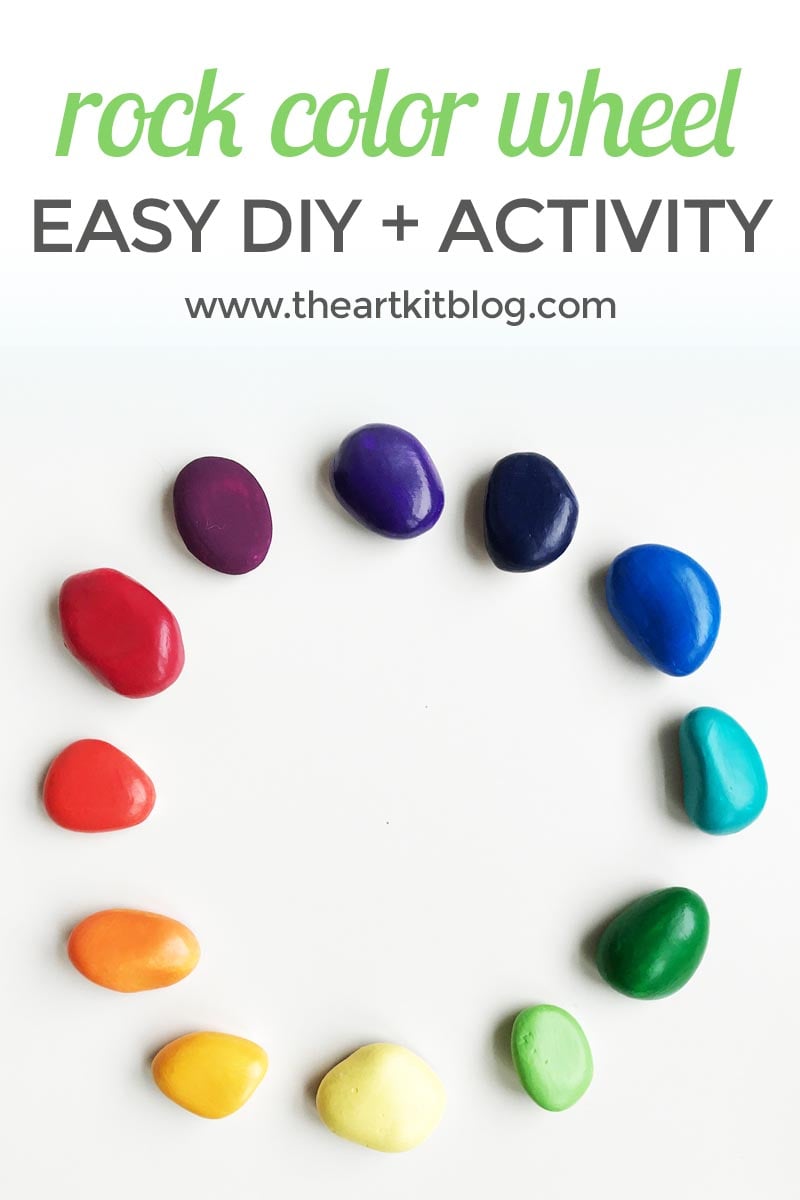 Color wheel rocks painting rocks art for kids from @theartkit