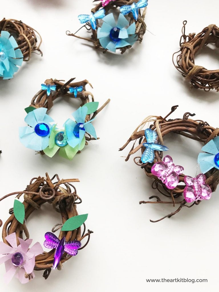 How to make mini wreaths diy craft from @theartkit The Art Kit