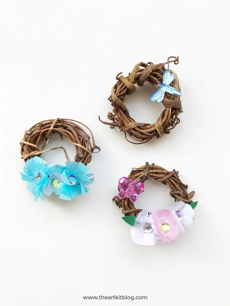 How to make mini wreaths diy craft from @theartkit The Art Kit