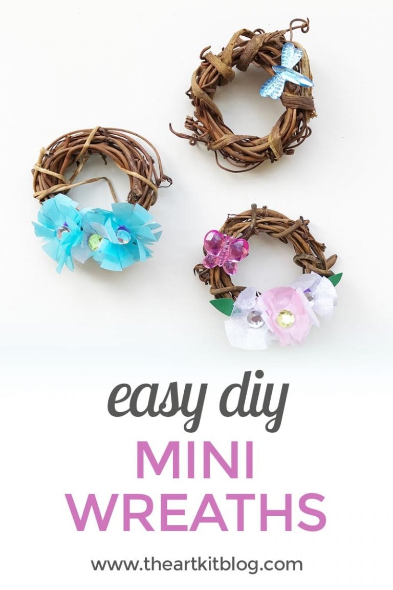 How to make mini wreaths diy craft from @theartkit The Art Kit