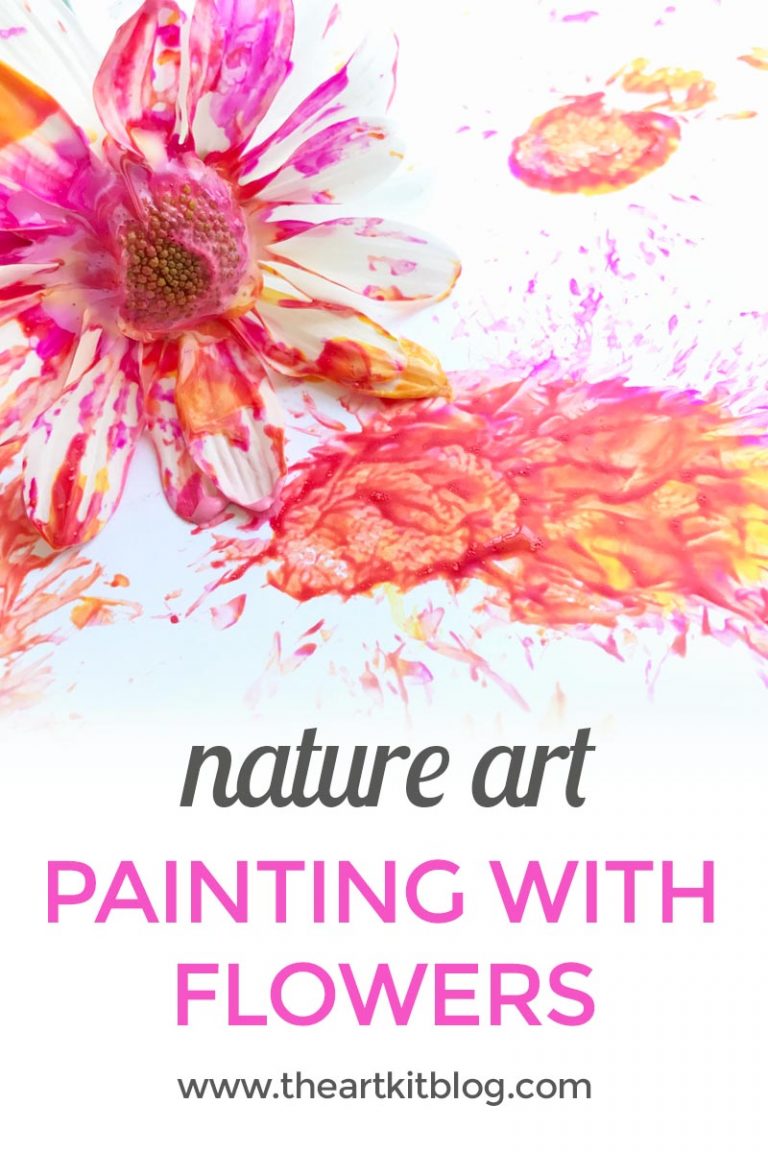 painting-with-flowers-nature-art-the-art-kit-pinterest