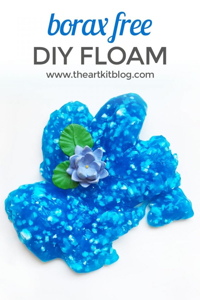 Floam recipe without borax from www.theartkitblog.com @theartkit