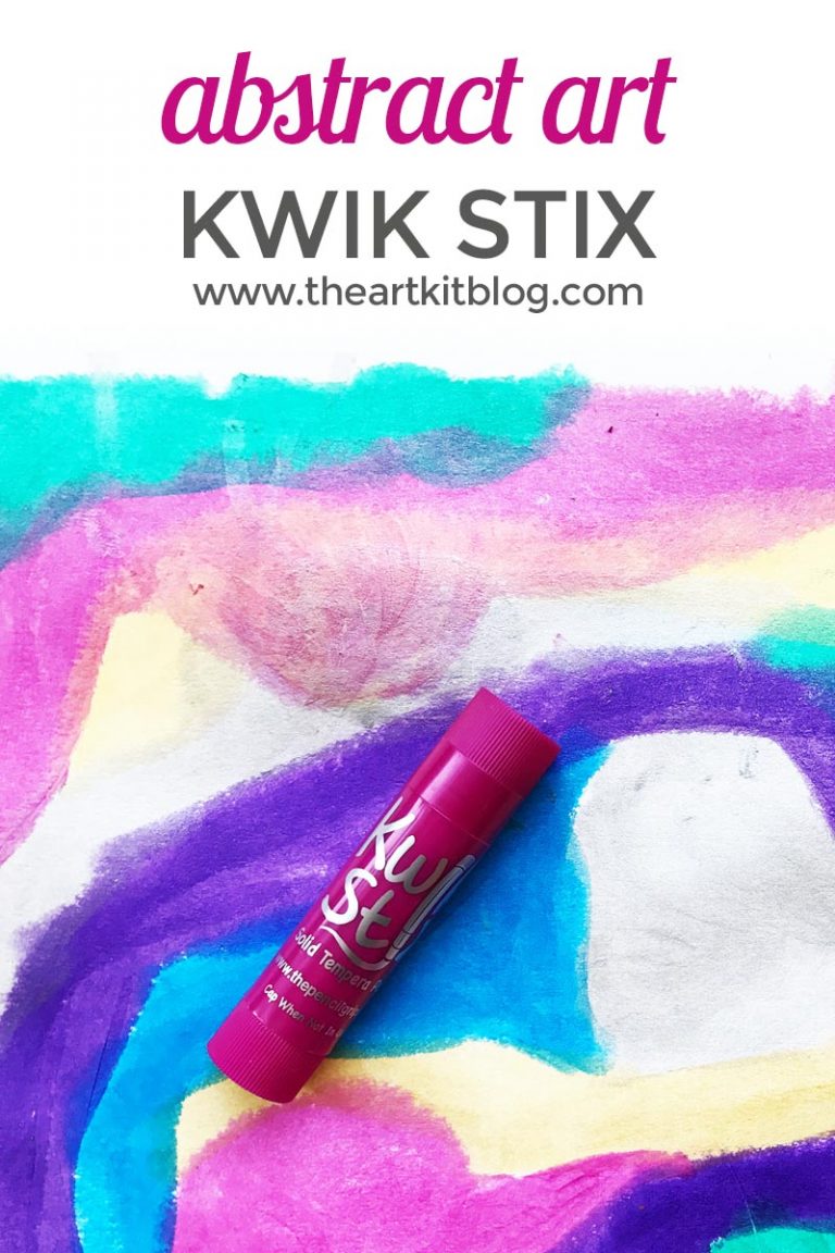 Abstract Art with Kwik Stix {Mess Free Paint Sticks}