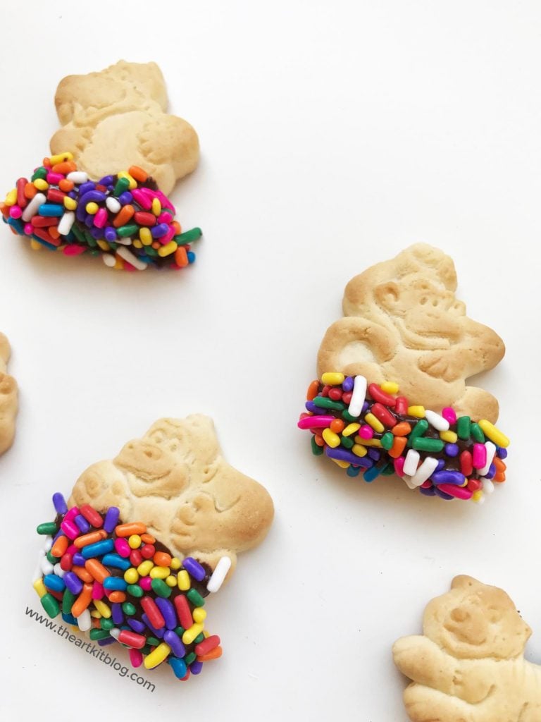 chocolate dipped animal crackers sprinkles cookies costco The Art Kit