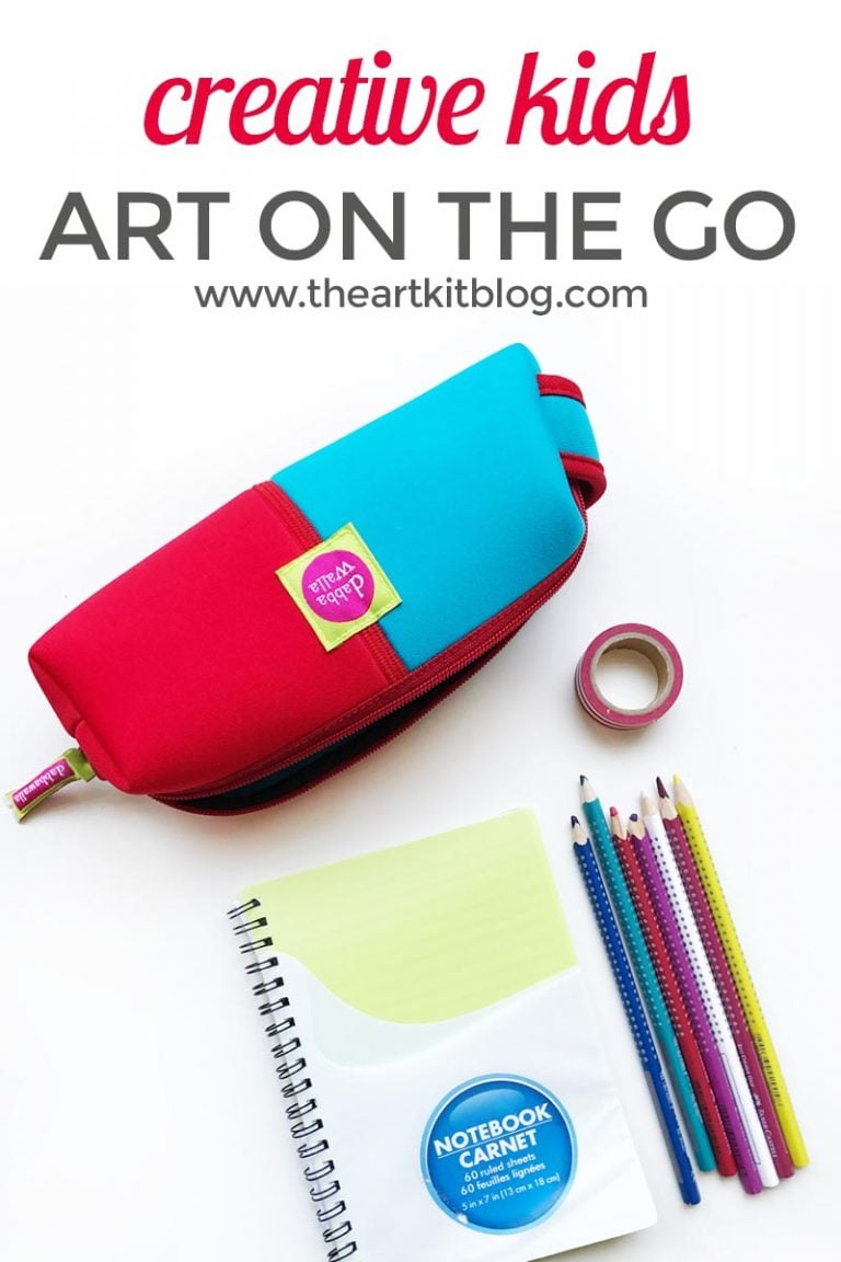 Art on the go travel art for kids with Dabba Walla pouches