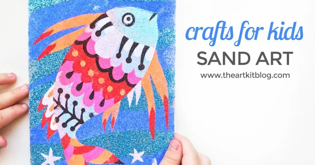 Sand Art Kit for Kids: Djeco Rainbow Fish – The Art Kit