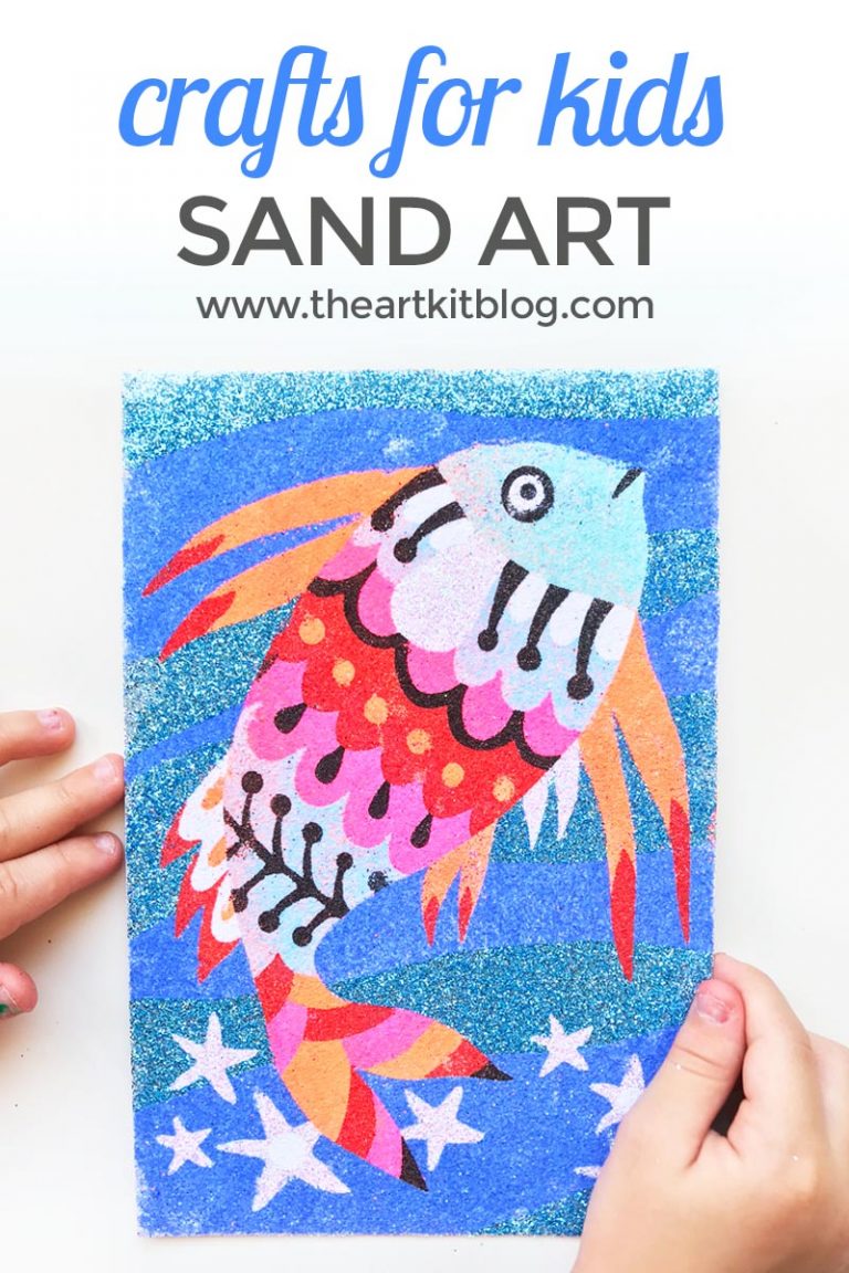 Djeco art kit sand rainbow fish craft for kids all in one the art kit blog