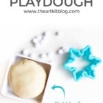 arctic themed playdough invitation to play essential oil that smells like christmas tree