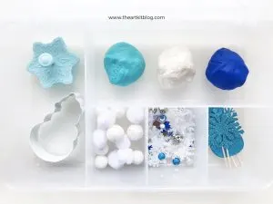 Winter playdough kit play dough mat for kids the art kit blog