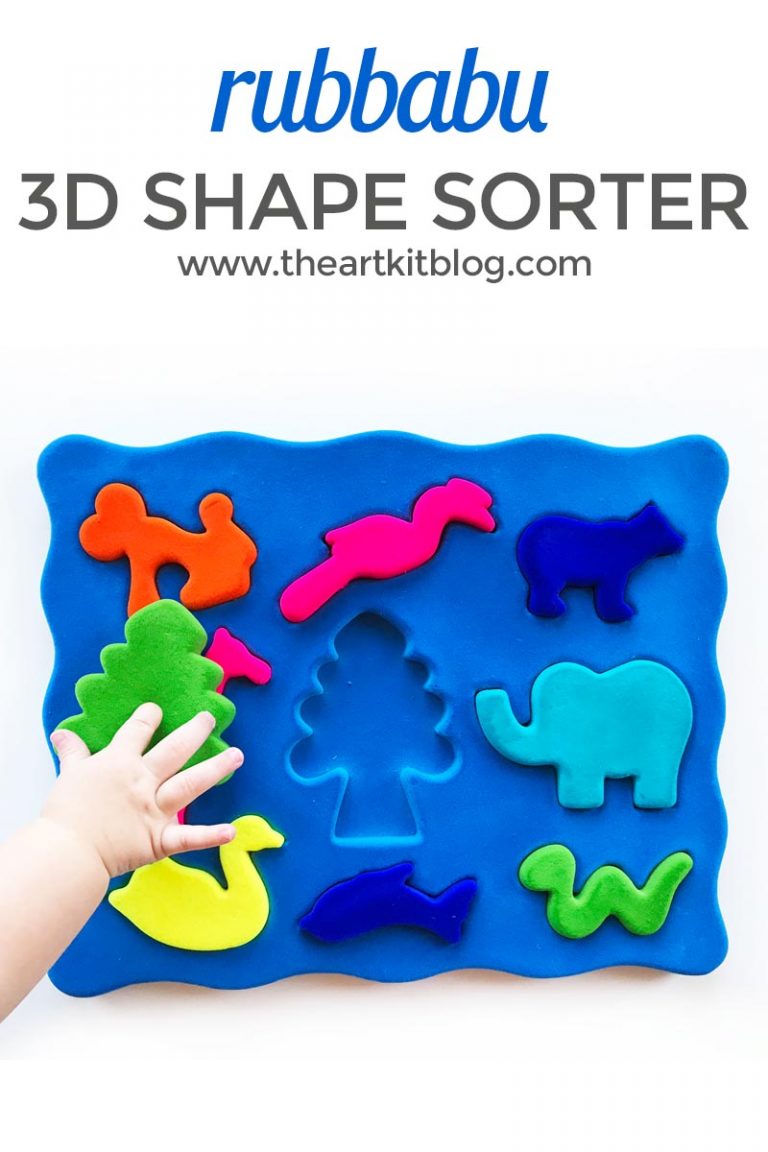 Rubbabu 3D Animal Shape Sorter review the art kit 2