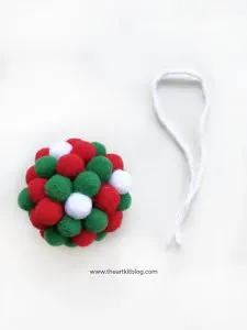 pom pom ball christmas ornament