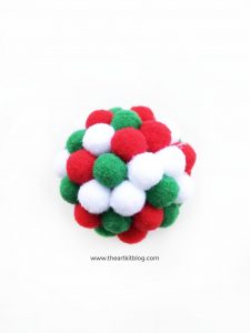 pom pom ball christmas ornament
