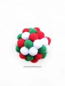 pom pom ball christmas ornament
