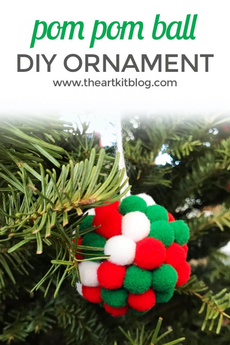 pom pom ball christmas ornament