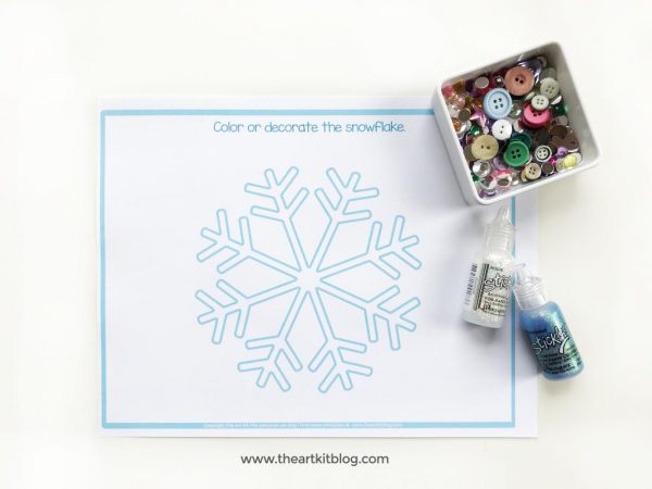 Simple Winter Craft for Kids {Free Printable} - The Art Kit