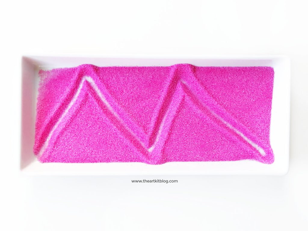 valentines day writing tray free printable hearts letter practice salt tray
