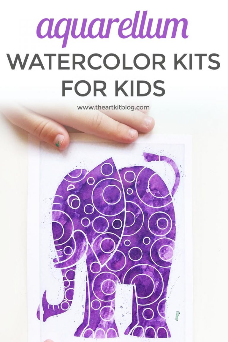 EASY WATERCOLOR for kids aquarelleum watercolor elephants art for kids painting the art kit blog PINTEREST