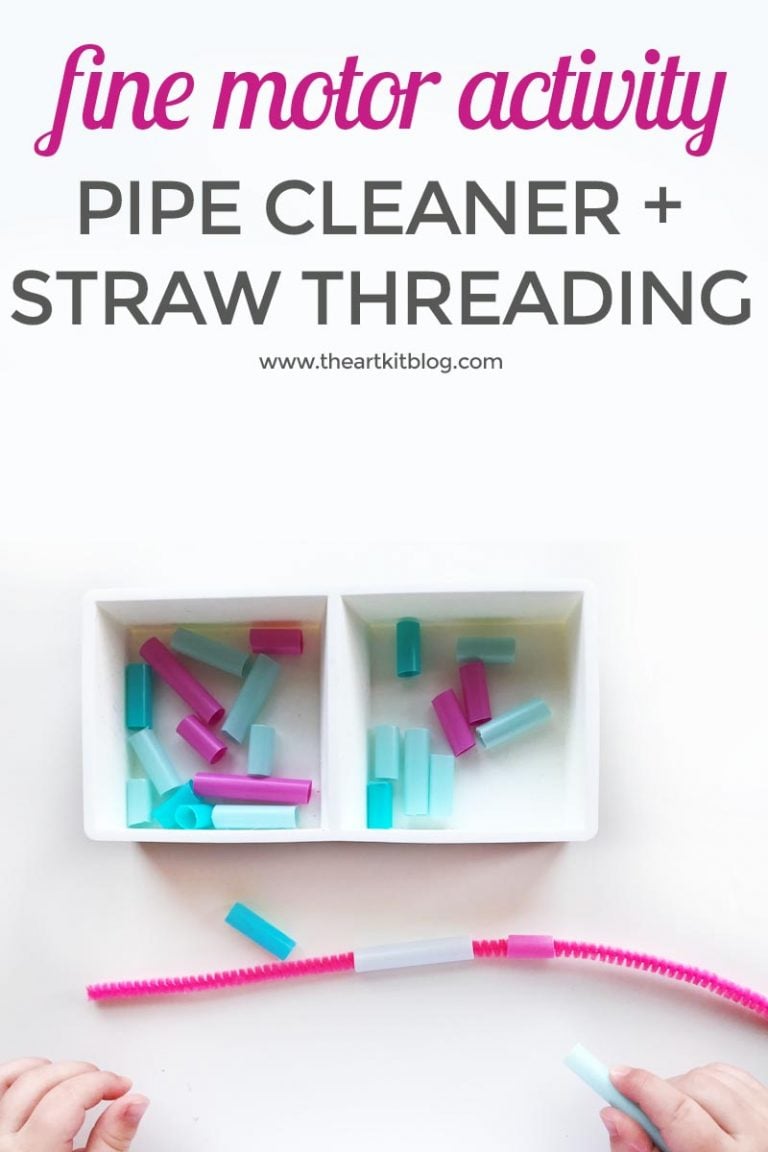 FINE MOTOR ACTIVITIES Fine motor work for preschoolers with pipe cleaners and straws PINTEREST