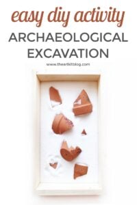 diy archaeological excavation for kids