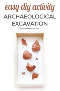 diy archaeological excavation for kids