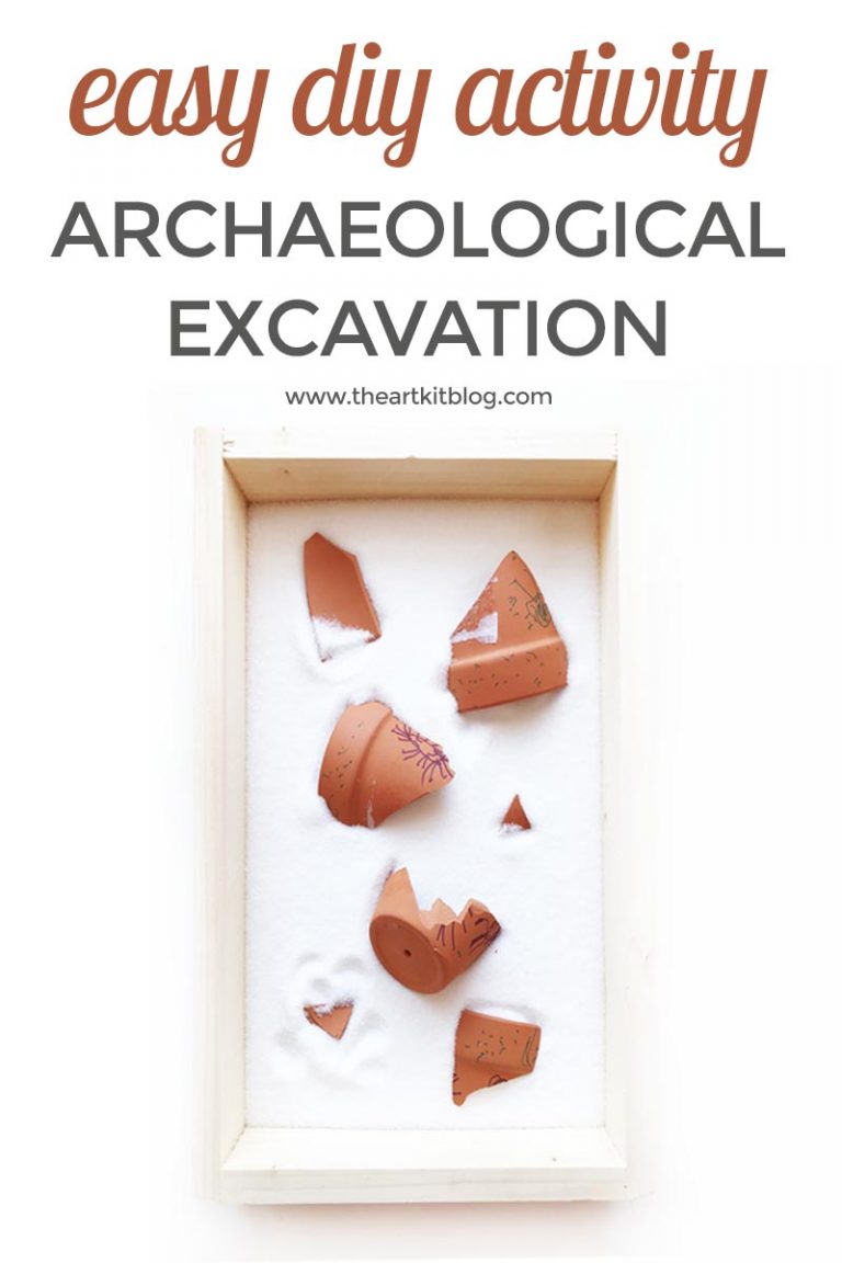 diy archaeological excavation for kids