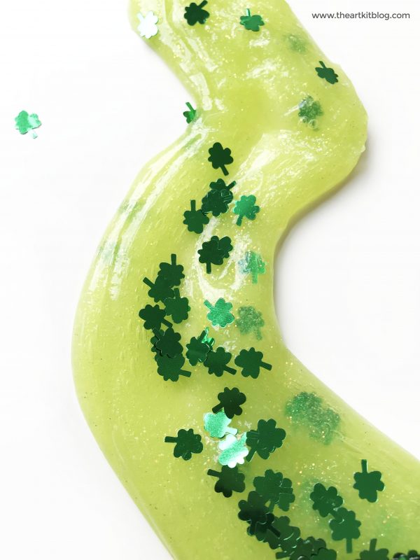 St. Patrick's Day Easy DIY Slime Recipe - The Art Kit