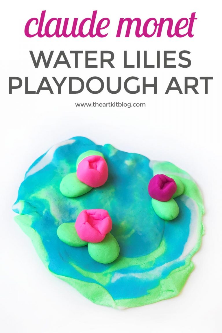 monet water lilies playdough art PINTEREST