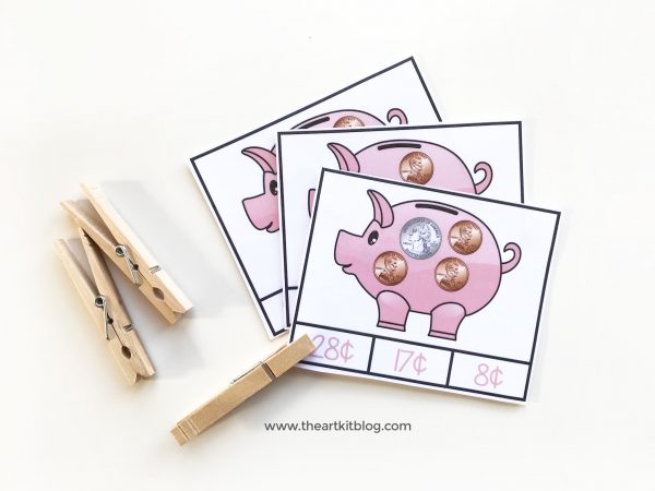 FREE! Coin Counting Printables - The Art Kit
