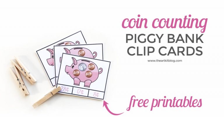 FREE! Coin Counting Printables - The Art Kit