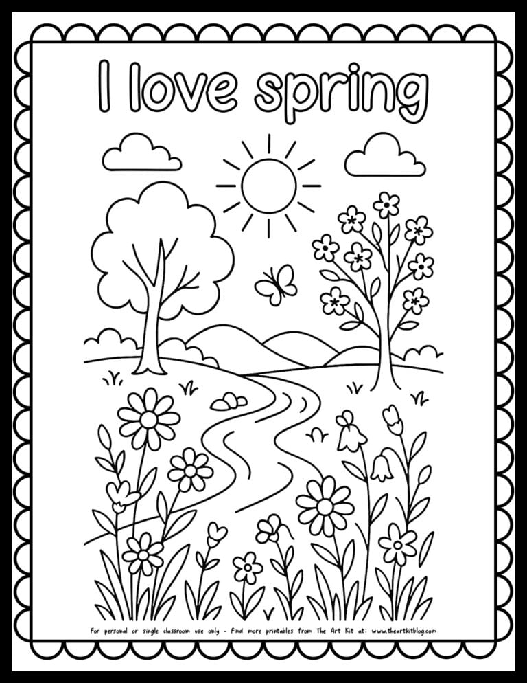 i-love-spring-coloring-page-the-art-kit copy