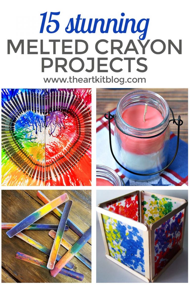 MELTED CRAYON ART pinterest