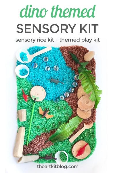 dinosaur rice sensory kit image picture pinterest