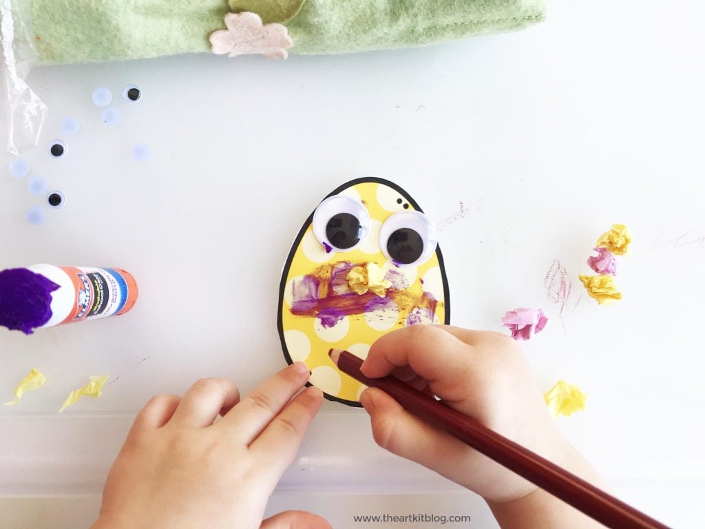 easy spring craft for kids with free printable template