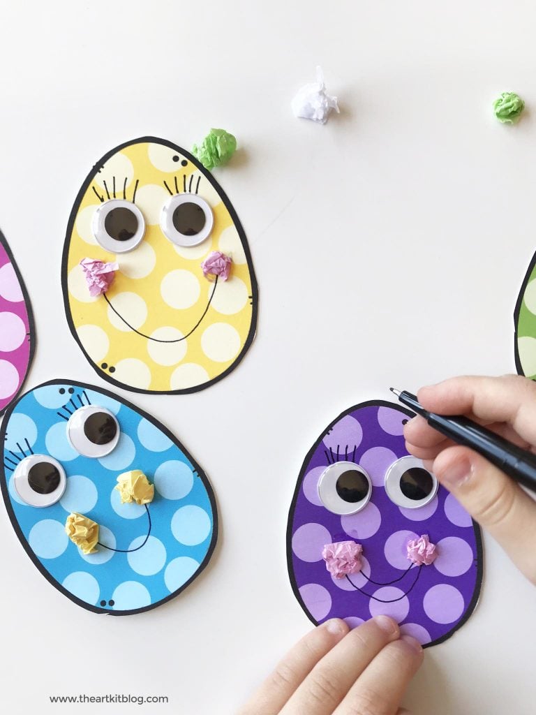 fine motor skills craft for kids spring