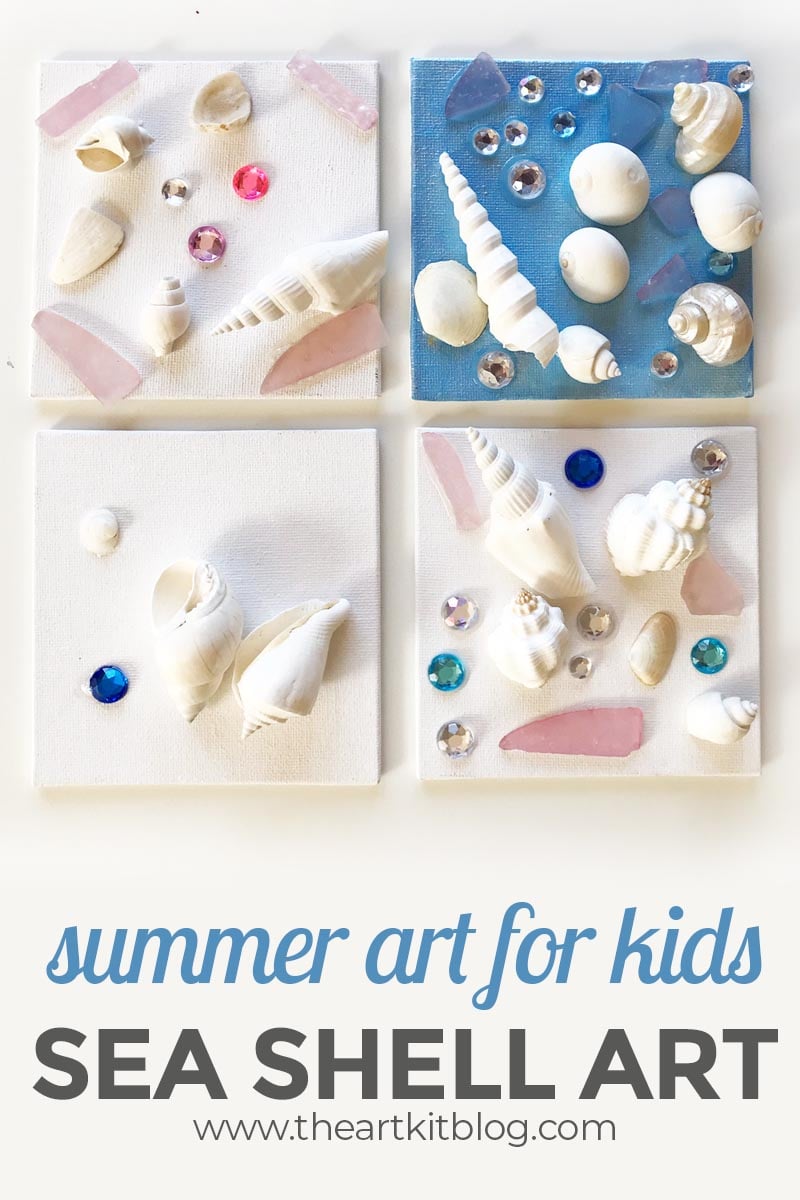 Paint Your Own Sea Shell Art Kit, Art Supplies, Art Crafts Kit For