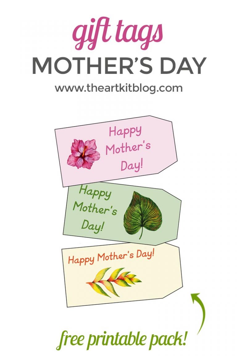 Mother's Day Gift Tags {Free Printables} - The Art Kit