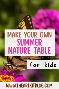 how to make a summer nature table for kids