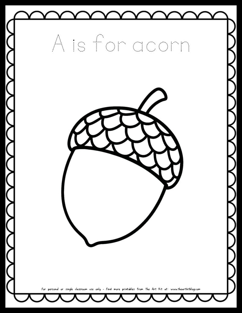 a-acorn-coloring-page-printable-dotted copy