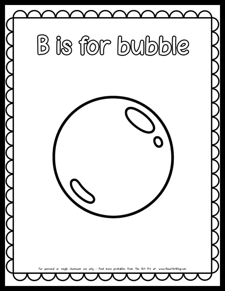 Letter B Coloring Pages and Free Printable Worksheets