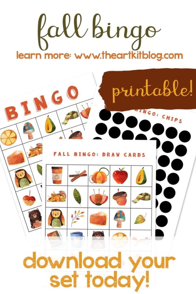 Fall Bingo Game {FREE Printable Pack!} - The Art Kit