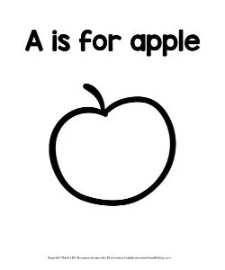 a is for apple