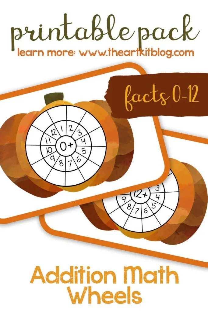 math wheels pumpkin printable fall pinterest