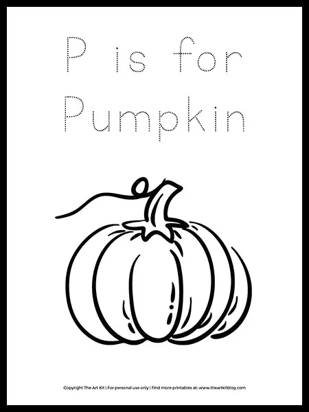 fall pumpkin coloring page download
