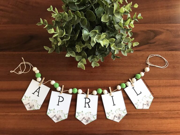 april banner printable the art kit