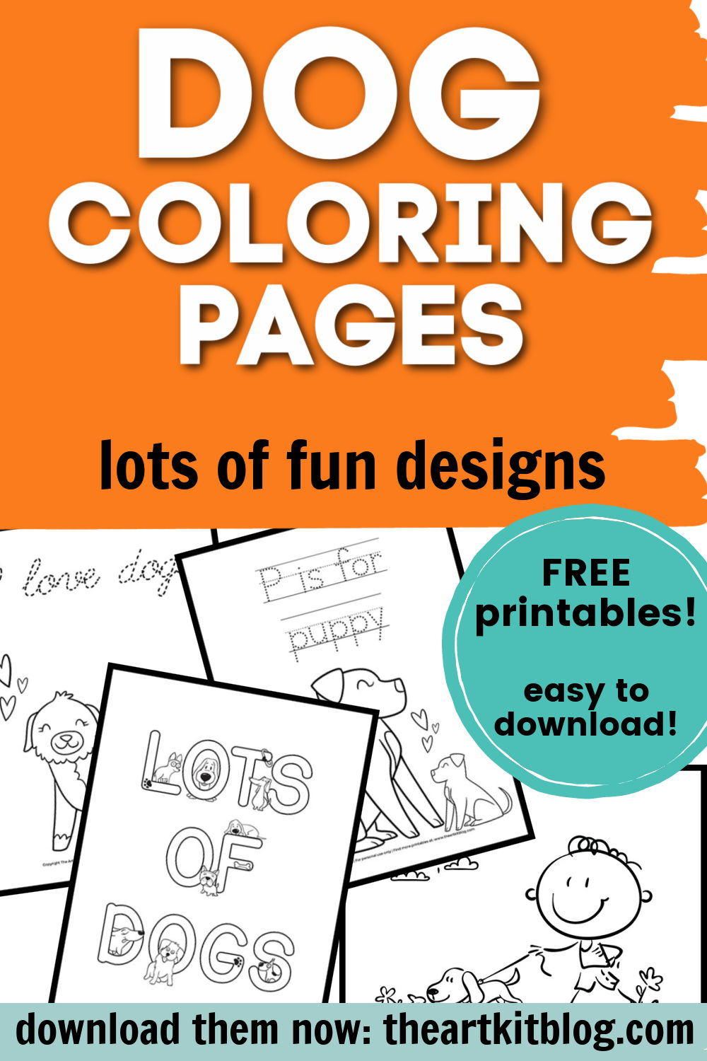 Dog Coloring Pages The Art Kit